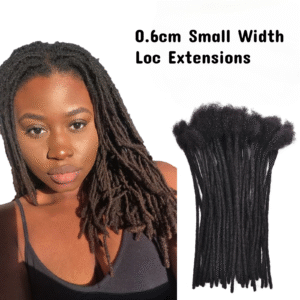 0.6 cm Small width Extensions (kinky or textured)