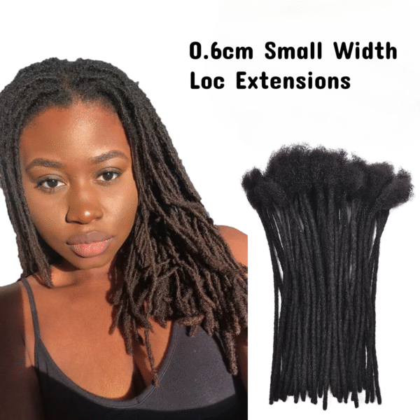 0.6 cm Small width Extensions (kinky or textured)