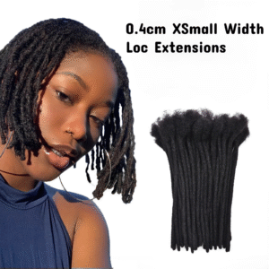 0.4 cm XSmall width Extensions (kinky or textured)