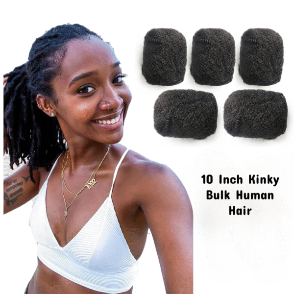 Afro kinky BULK Human Hair - Image 7