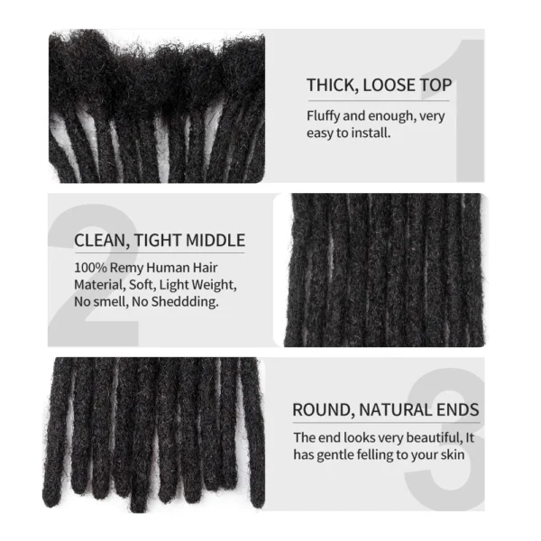 0.6 cm Small width Extensions (kinky or textured) - Image 6